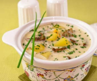 Грибний суп з плавленим сиром