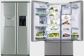 дводверні холодильники